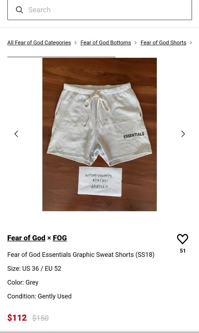 Essentials graphic sweat shorts on sale