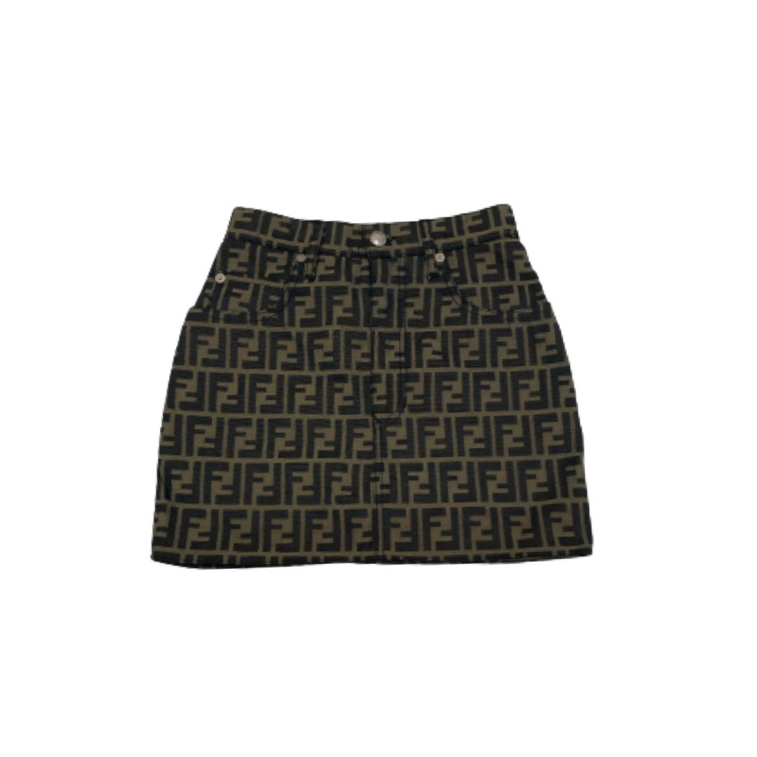 fendi monogram skirt