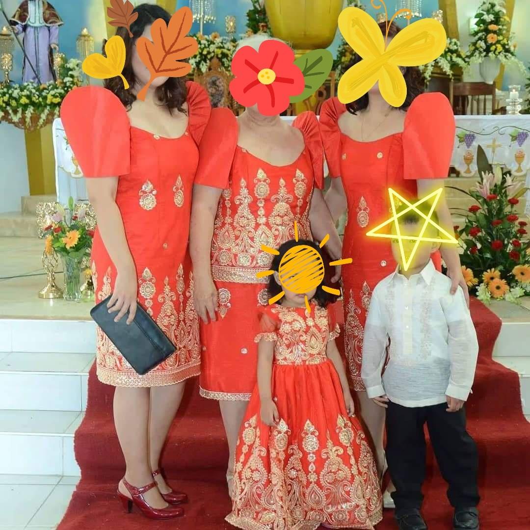 Filipiniana dress top traditional