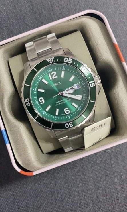 Fossil emerald shop green watch