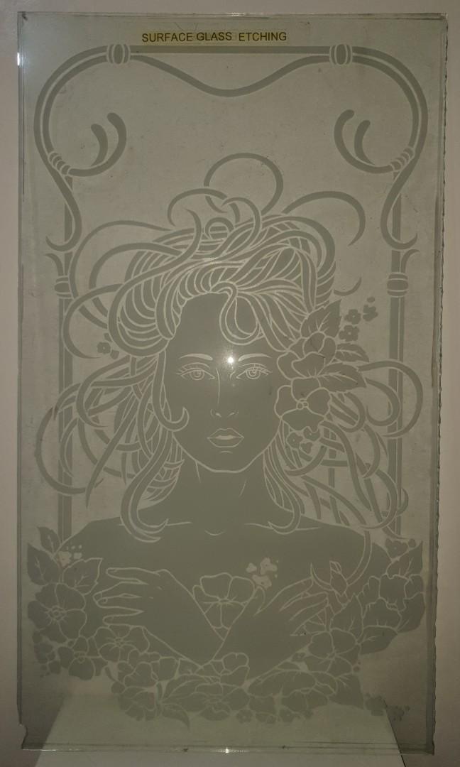 Glass Etching (Category: Construction & Building Materials) located in Las Pinas. Submitted by abcjulia (Listing ID 1125144659, Image 2). Description: Glads etching for House design. 📩 0927-4572552.