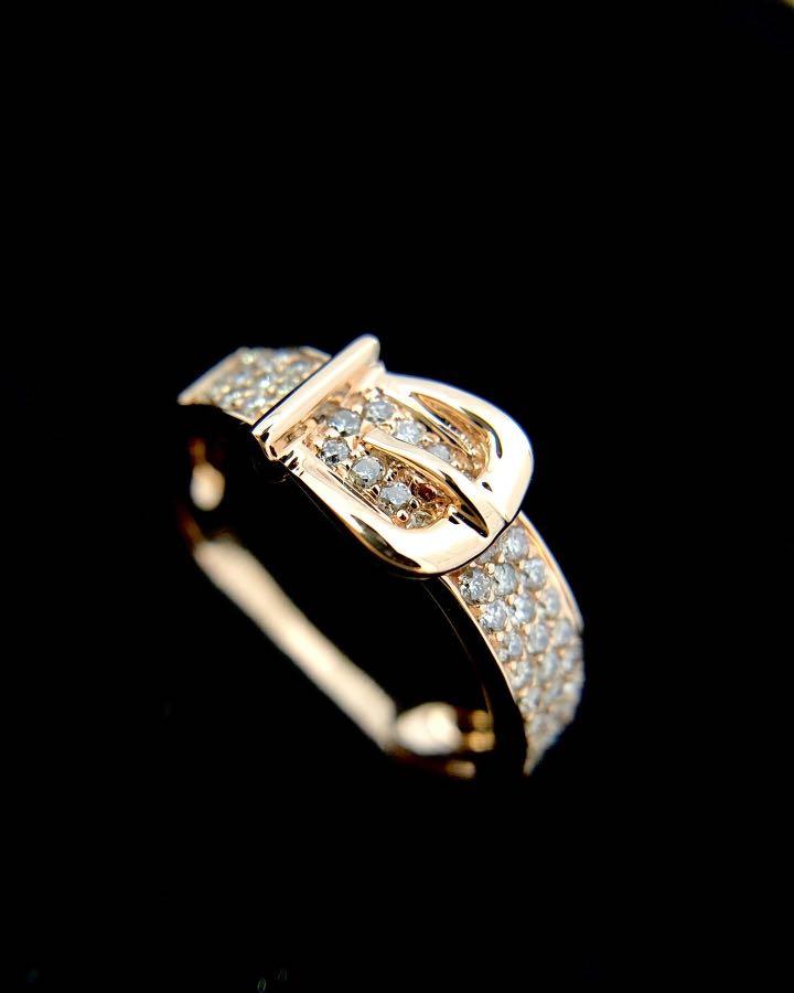Golden Belt Diamond Ring, Women's Fashion, Jewelry & Organisers, Rings