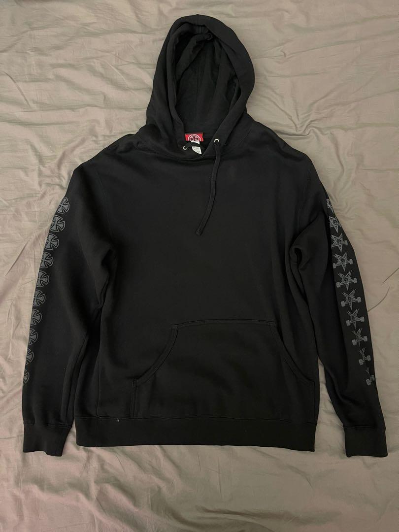 Independent x thrasher pentagram black hoodie best sale