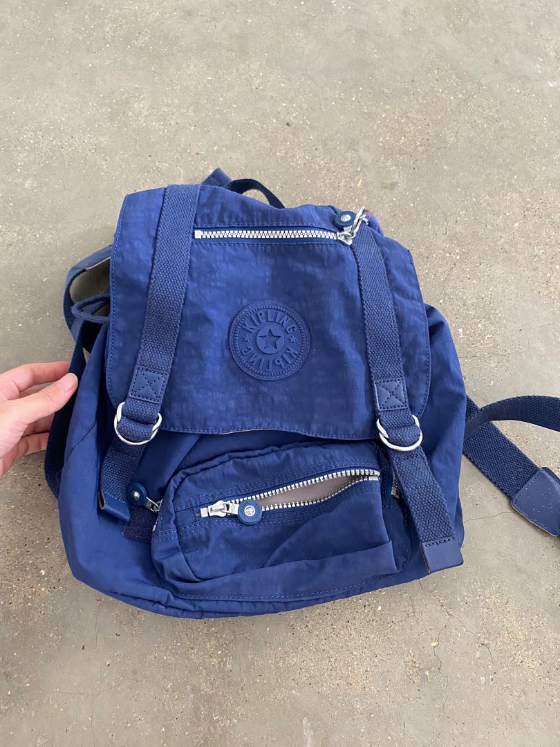 Kipling backpack blue, Women's Fashion, Bags & Wallets, Backpacks on