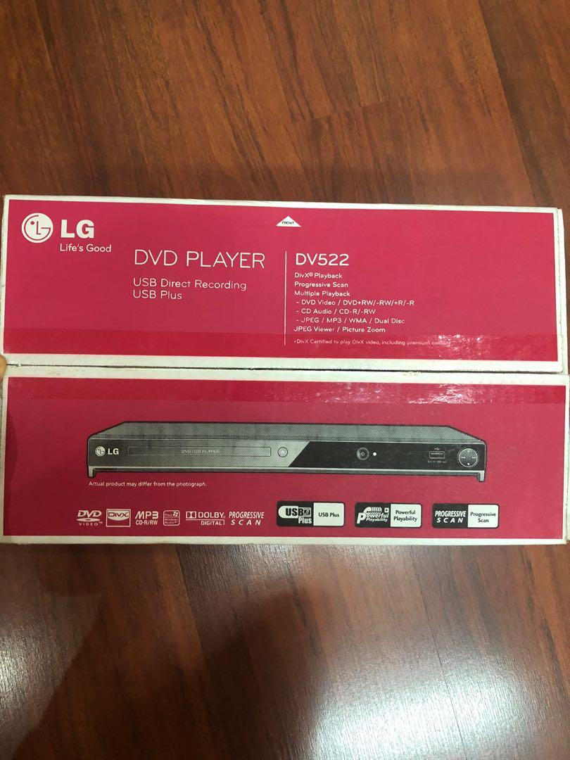 LG DVD Player Model DV522 brand new, TV & Home Appliances, TV