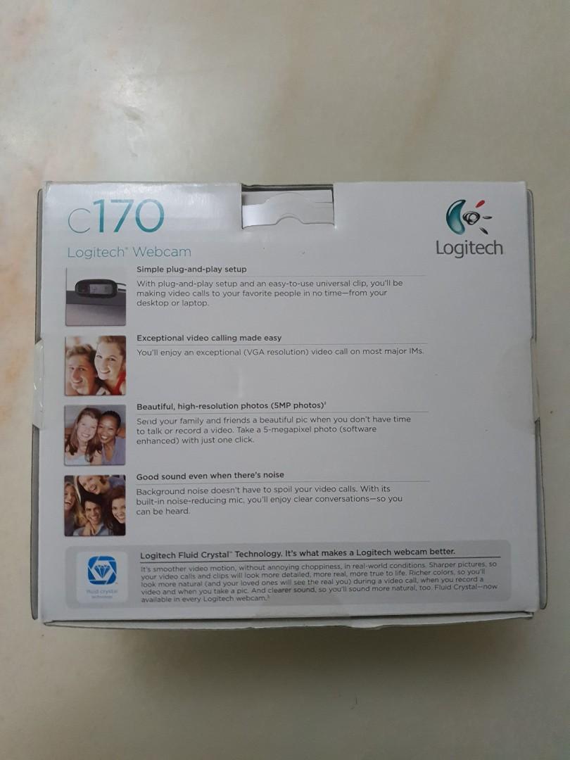 Logitech c170 (Category: Webcams) located in Singapore. Submitted by egorg (Listing ID 1125216753, Image 3). Description: BNIB Logitech c170 webcam. Good for basic WFH needs. Self collection Bukit Panjang.