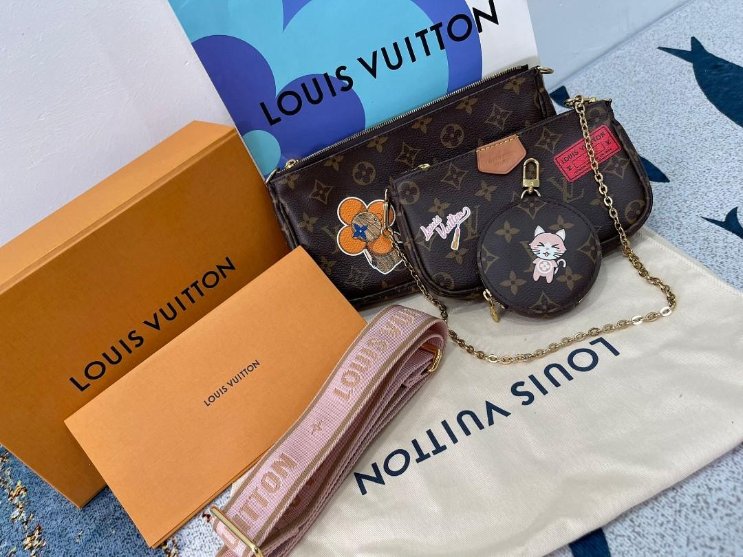 LOUIS VUITTON Louis Vuitton Monogram Pochette Tick Multi Pouch