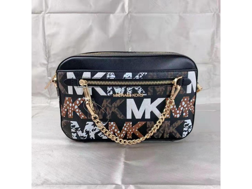 Michael Kors Jet Set Item Large East West Zip Chain Crossbody