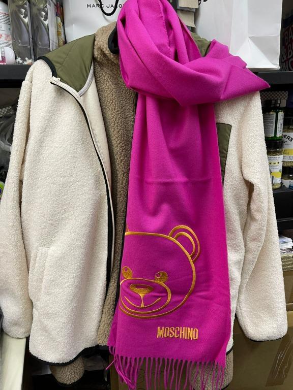 Pink moschino scarf store