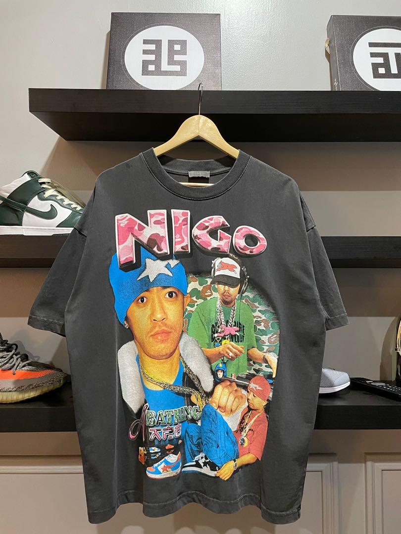 Nigo Bape Shirt Rap Tee Sz L Deadstock I Know Nigo