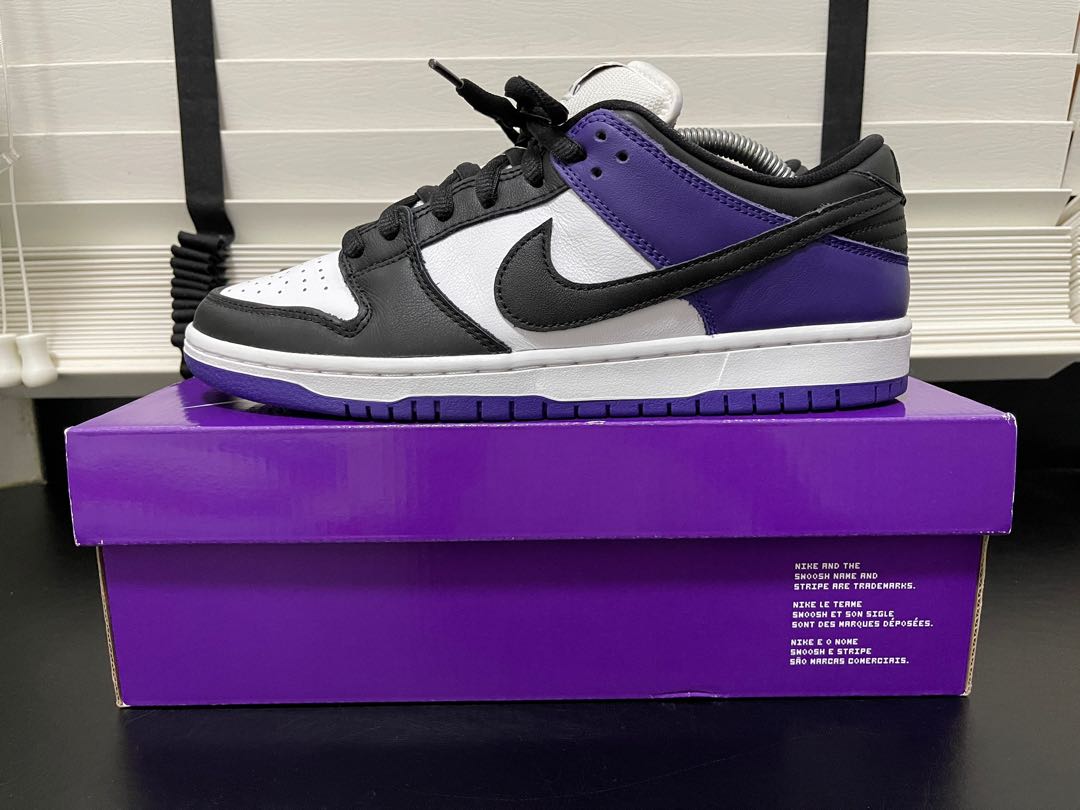 Nike SB Dunk Low Court Purple, Men's Fashion, Footwear, Sneakers on  Carousell