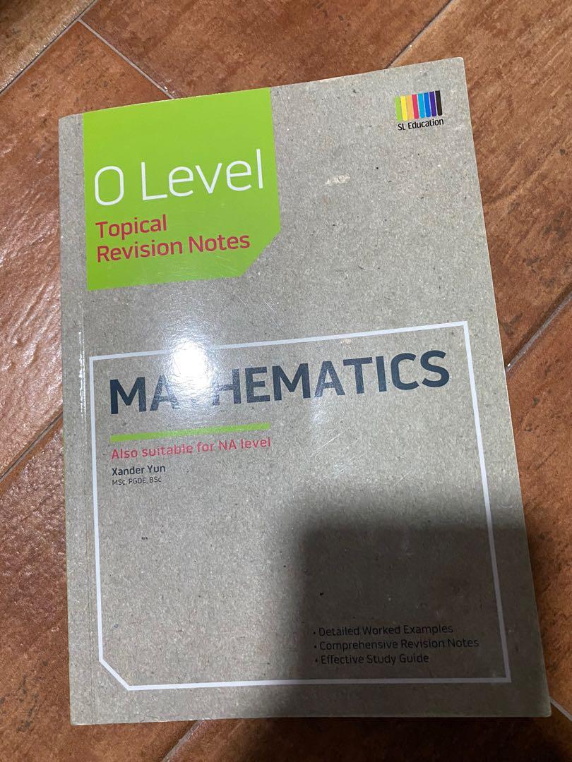 o level e maths revision notes, Hobbies & Toys, Books & Magazines ...