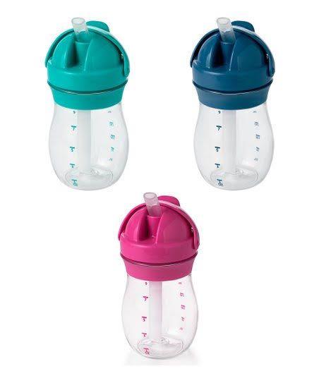 OXO Tot Transition 9oz Straw Cup (Category: Weaning & Toddler Feeding) located in Las Pinas. Submitted by bmjmiranda (Listing ID 1125273500, Image 1). Description: OXO Tot Transition 9oz Straw Cup The Straw Cup’s almond-shaped, spill-proof straw conforms to tot’s mouth and minimizes mess, easing the transition from bottle, breast feeding, or sippy cup. The straw valve opens as soon as tot’s lips touch spout for easy drinking, and the hinged cap c