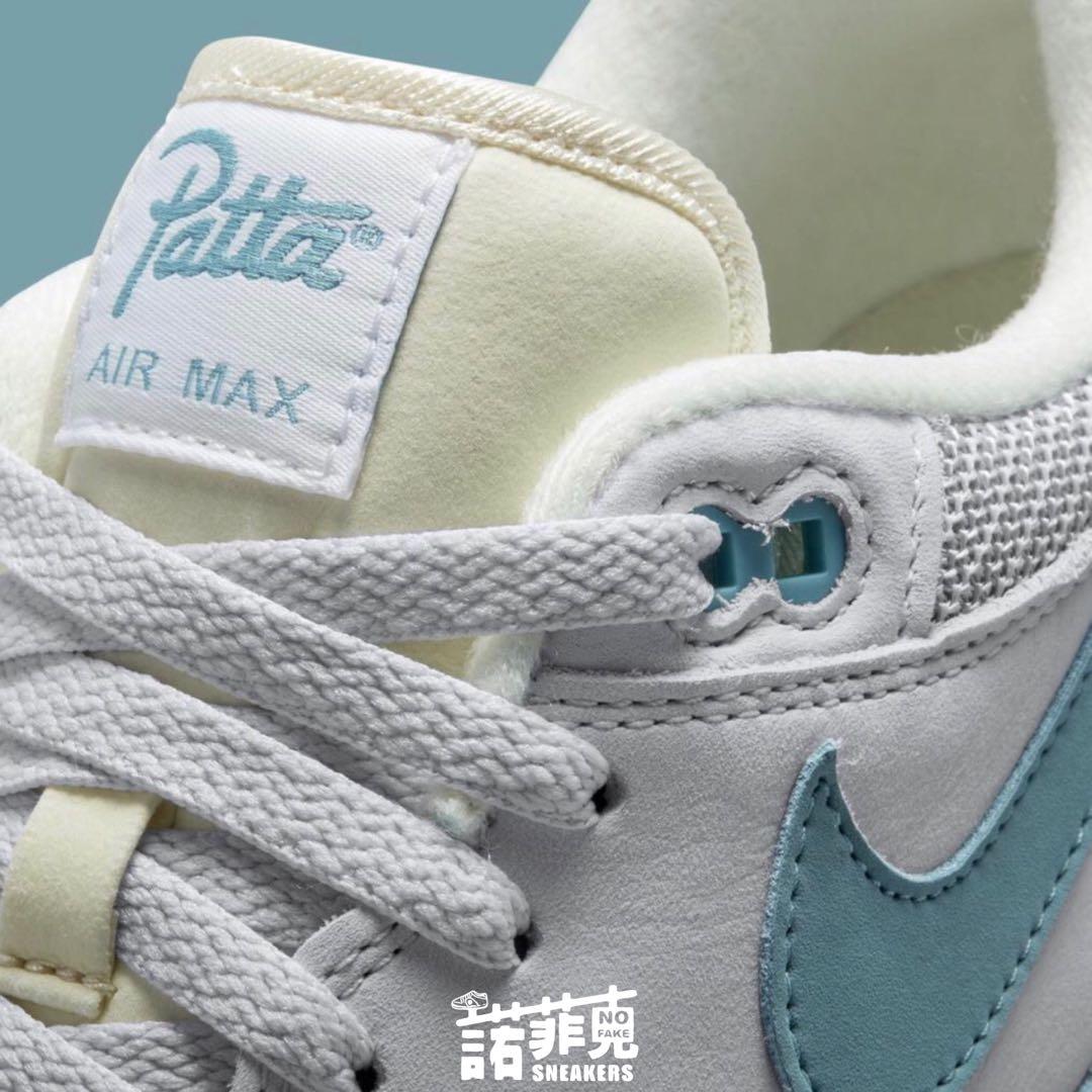Patta x Nike Air Max 1 Noise Aqua 灰藍23.5-29cm, 他的時尚, 鞋