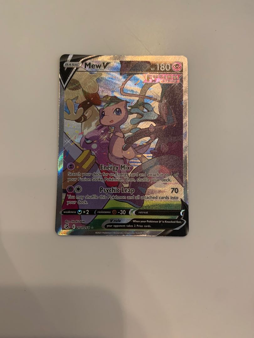 Pokémon Fusion Strike Mew V Alternate Art 251/264
