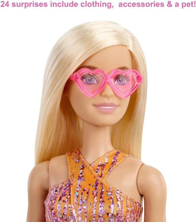 READY STOCK Barbie Advent Calendar with Barbie Doll 12 inch 24