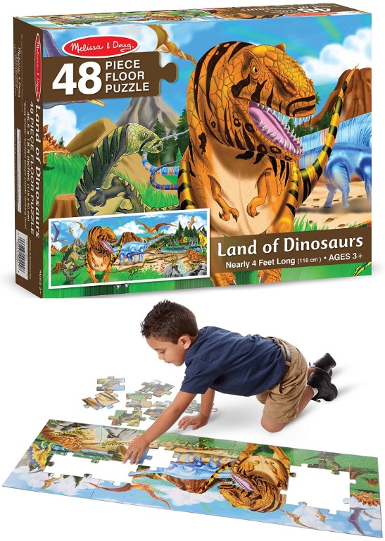 READY STOCK Melissa and Doug Land of Dinosaurs Floor Puzzle