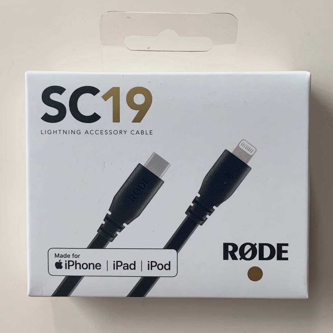 RODE SC19 Lightning to USB-C Cable (Black, 5') SC19 B&H Photo