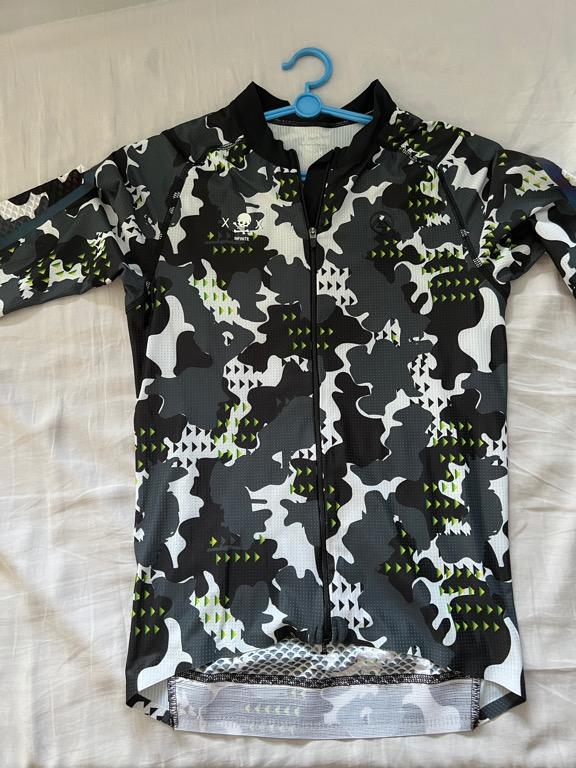 Mens Short Sleeve Cycling Jersey PRO CamouShield Black *