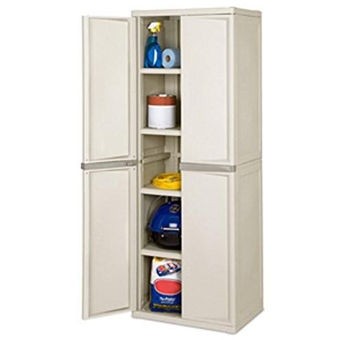 Sterilite 4-Shelf Utility Storage Cabinet, Furniture & Home Living ...