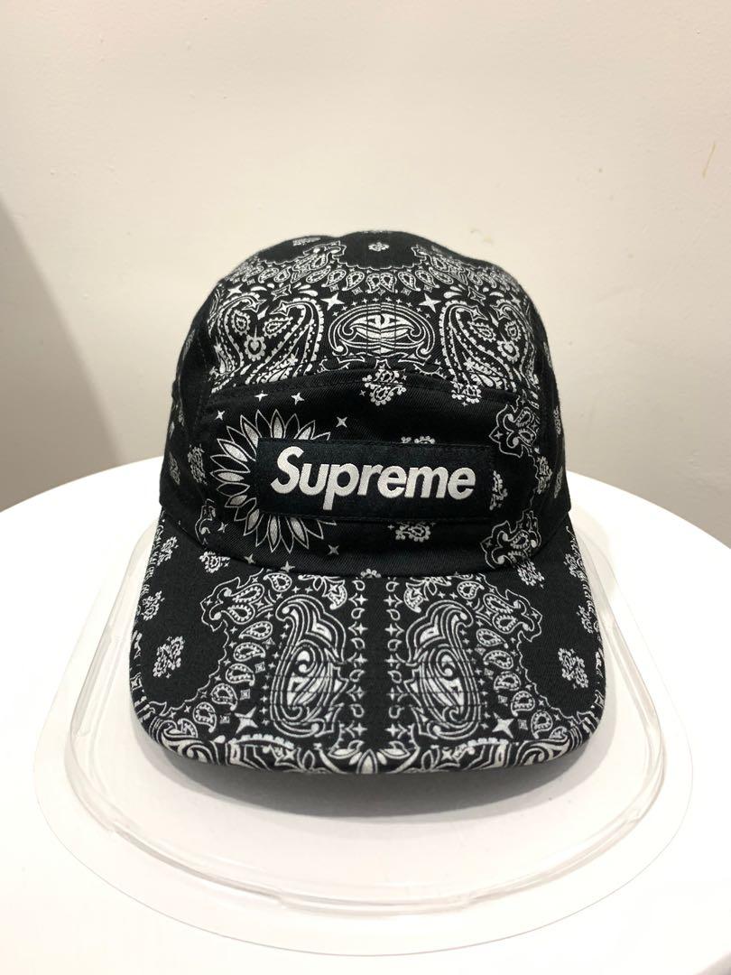 Supreme Bandana Camp Cap, Men's Fashion, Watches & Accessories