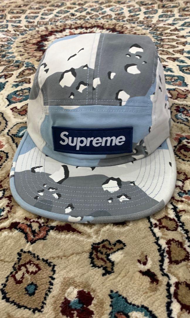 Supreme Military Camp Cap 'Blue Chocolate Chip Camo