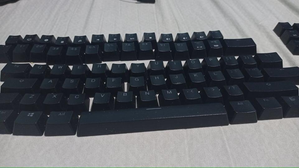 Tecware Phantom Elite Stock PBT Backlit Keycaps (Category: Computer Keyboard) located in Marikina City. Submitted by AKBYKN (Listing ID 1125219833, Image 2). Description: Selling my stock keycaps from my Phantom Elite. RFS: I'm already using Pudding Keycaps! Marikina Area. If shipping via Lalamove, shipping fee shouldered by the buyer. F11 Key missing upon checking as of April 2026 :( Thanks po! Feel free to message nalang po dito sa carousell! .