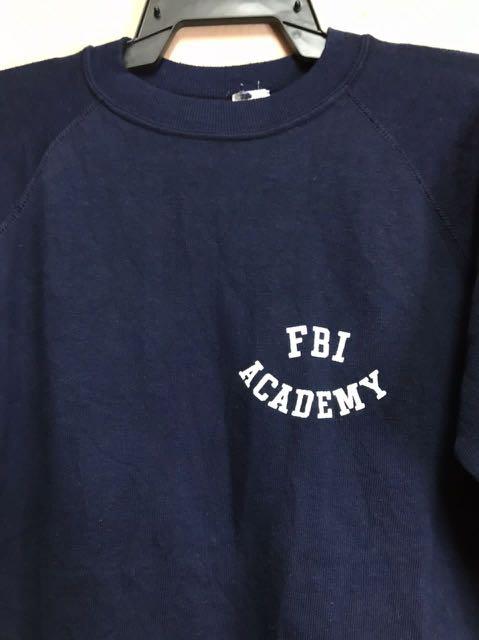 Vintage 70s FBI academy sweatshirt Men s Fashion Tops Sets