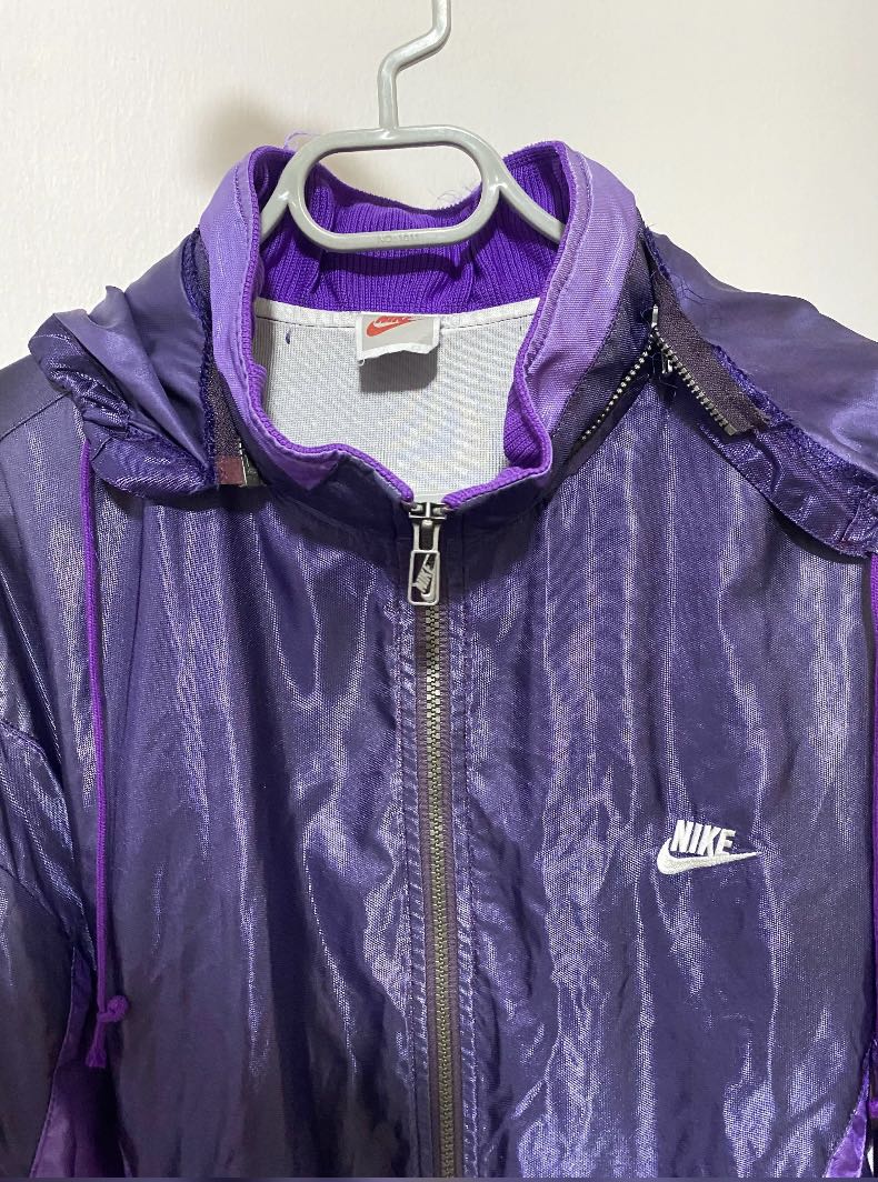 Purple nike top windbreaker jacket