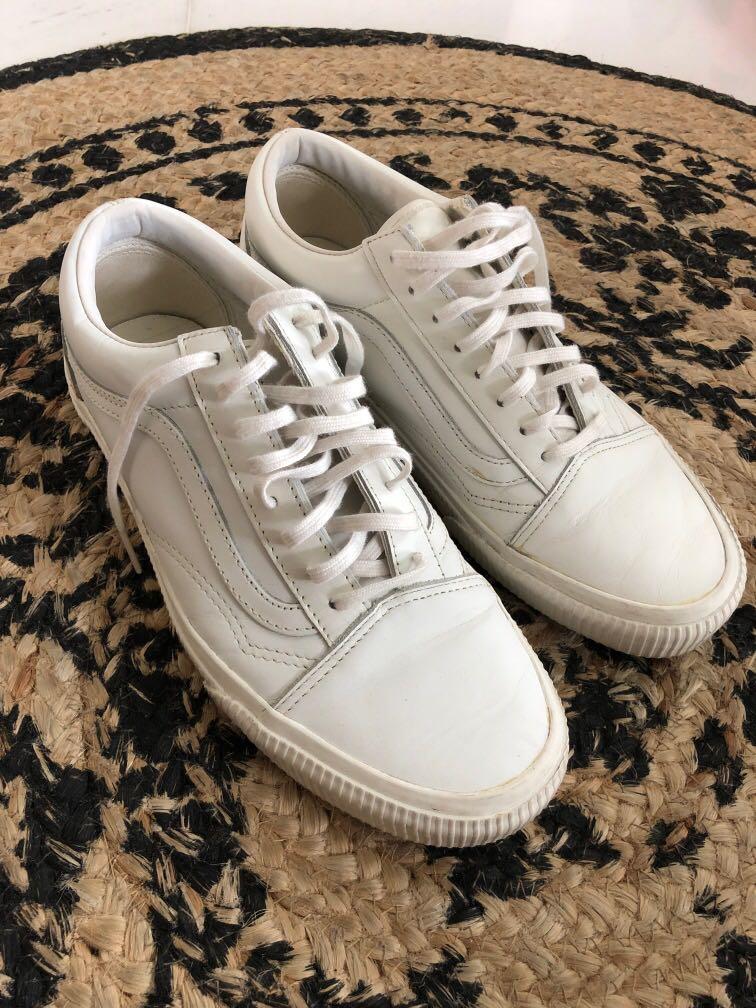 Faux leather vans store