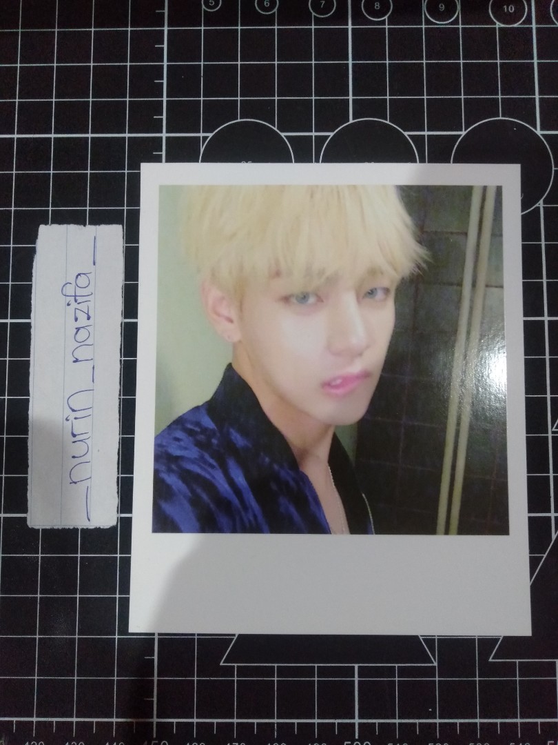 (WTS) BTS PHOTOCARD TAEHYUNG V WINGS OFFICIAL POLAROID, KWave on Carousell