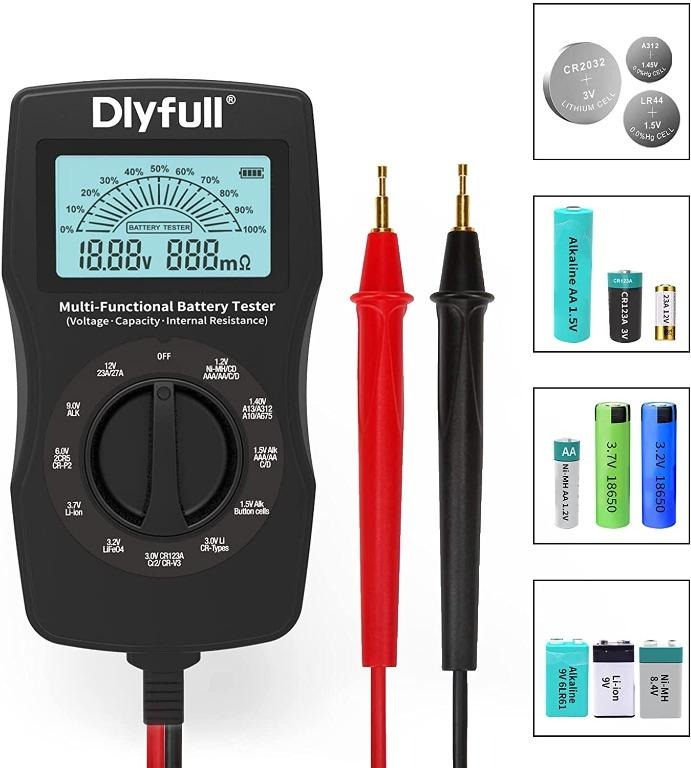 11833) Dlyfull B3 Universal LCD Battery Tester, Smart Battery Tester