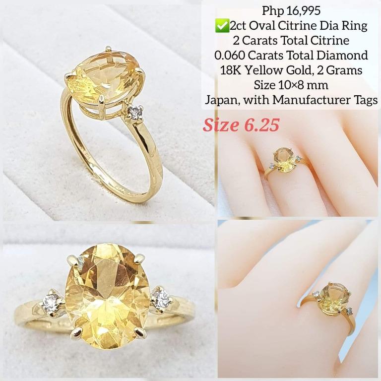 2 carat citrine shop stone