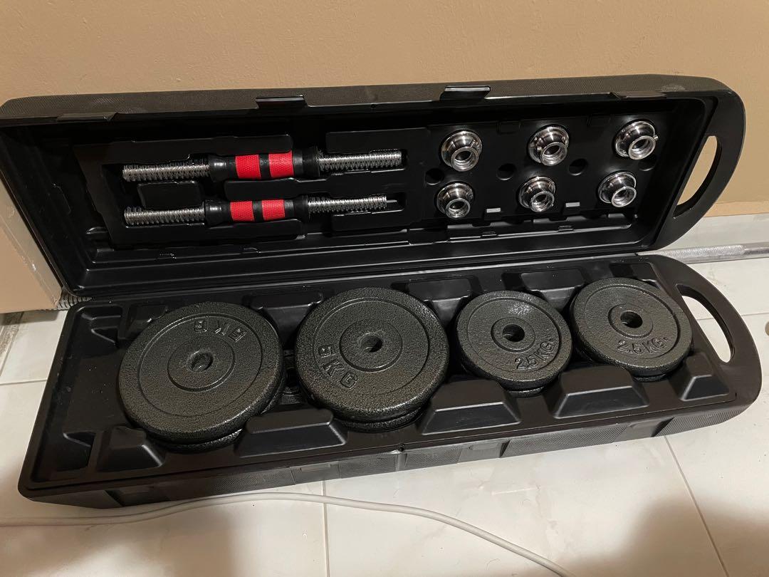 50KG Chrome Barbell and Dumbbell Set, Sports Equipment, Exercise