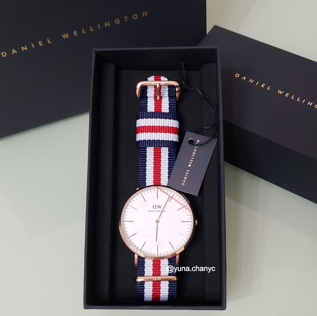 全新Daniel Wellington Canterbury 40mm DW手錶男裝錶學生錶, 名牌, 手錶-