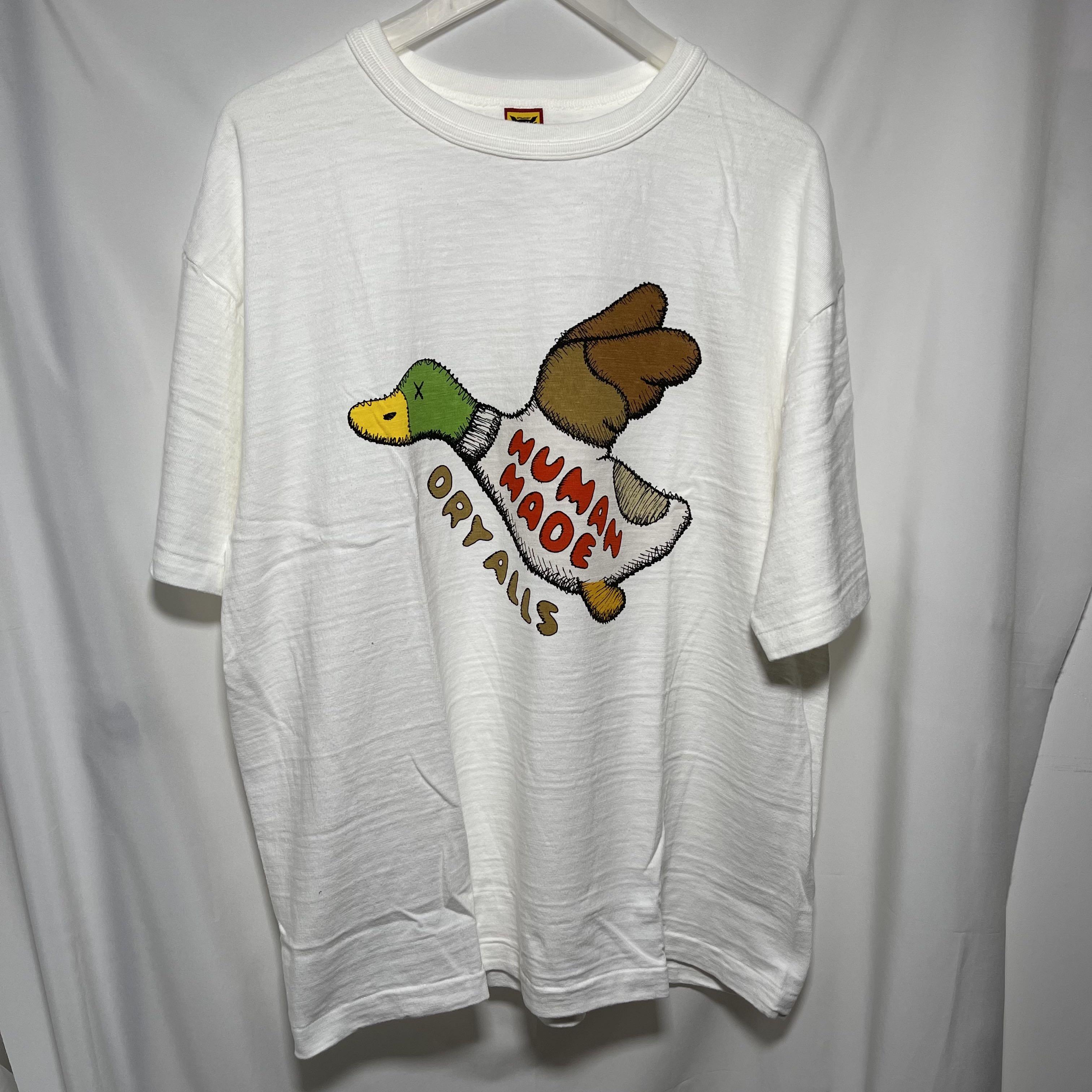 全新human made x kaws duck tee size XXL 2XL 鴨仔tee HM white 白色