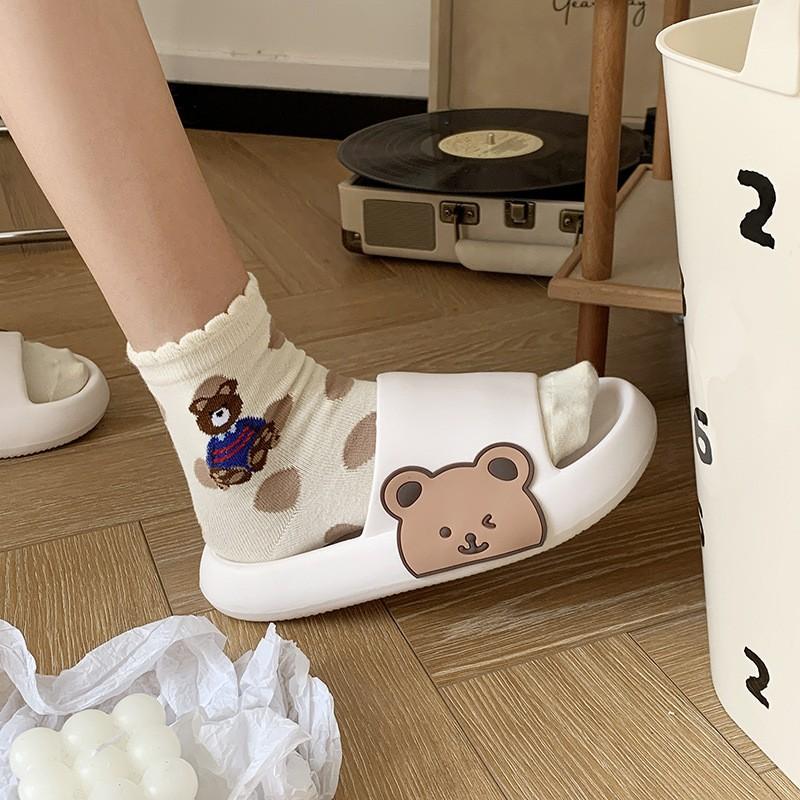 Slippers female cute indoor and outdoor wear non slip deodorant