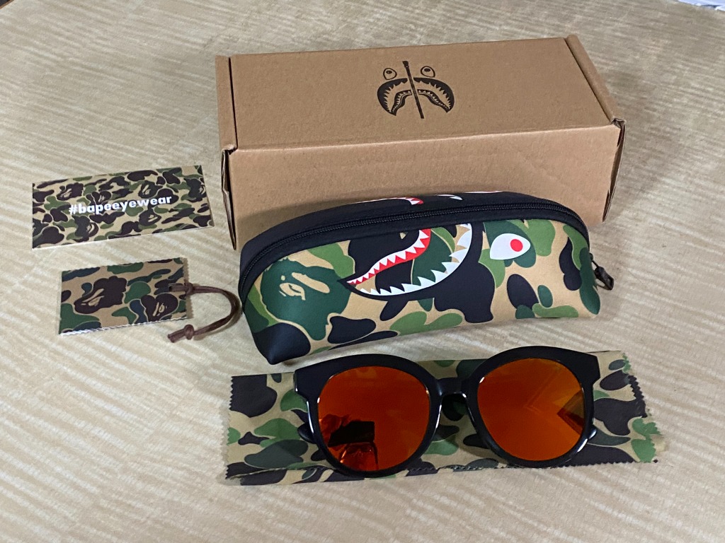 A Bathing Ape Bape Sunglasses Eyewear [PARKAS03 YL] 太陽眼鏡(Not