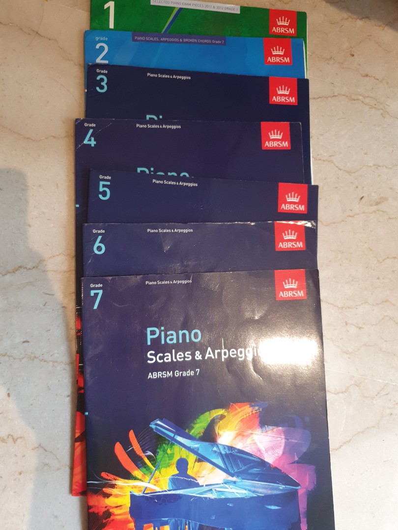 Abrsm piano scales and arpeggios (grades 17), Hobbies & Toys, Books
