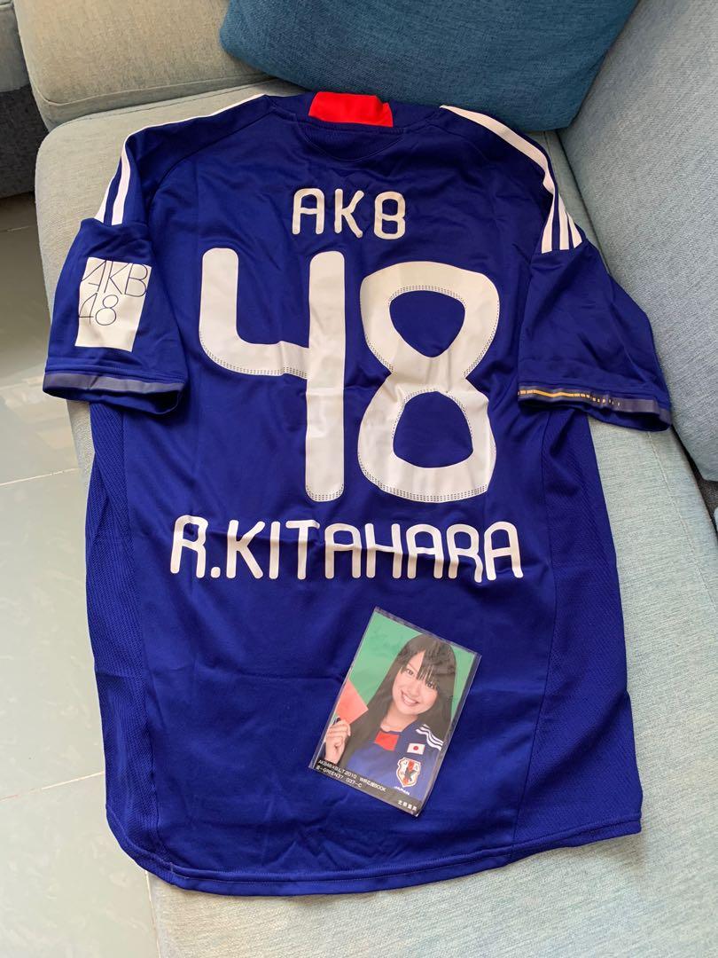 AKB48 北原里英x 日本隊球衣, 男裝, 運動服裝- Carousell