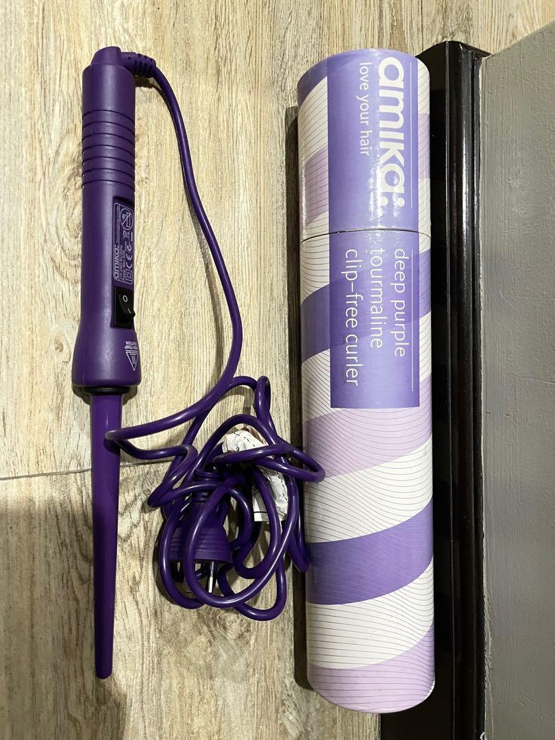 Amika Tourmaline Curling Iron clip free curler Beauty