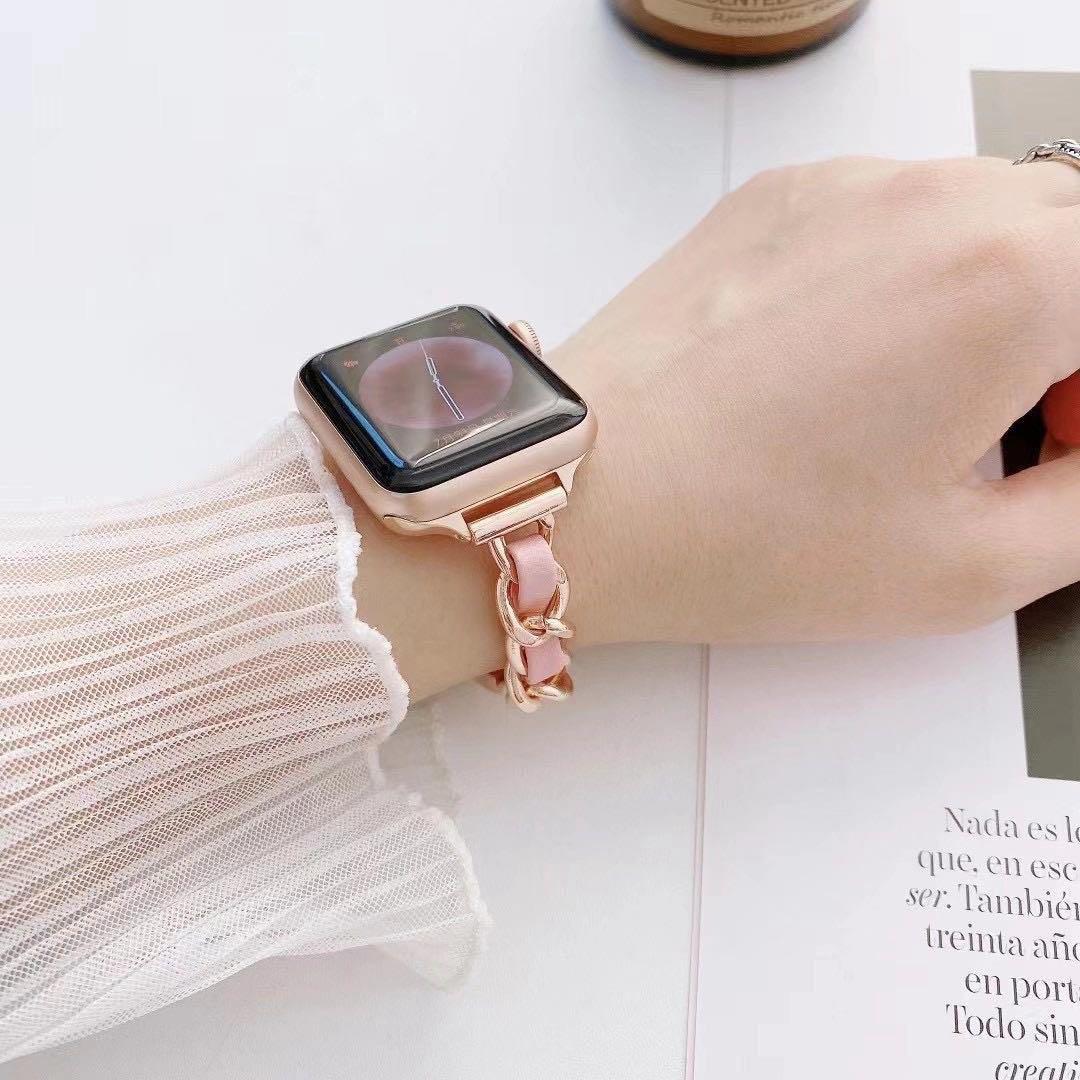 小香風單鏈apple Watch錶帶 女裝 手錶及配件 手錶 Carousell