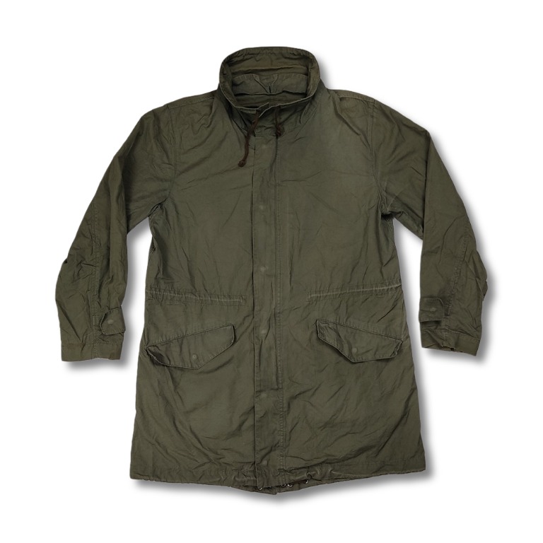 Army Style Olive Green Anorak Long Mods Vespa Jacket, Men's Fashion ...