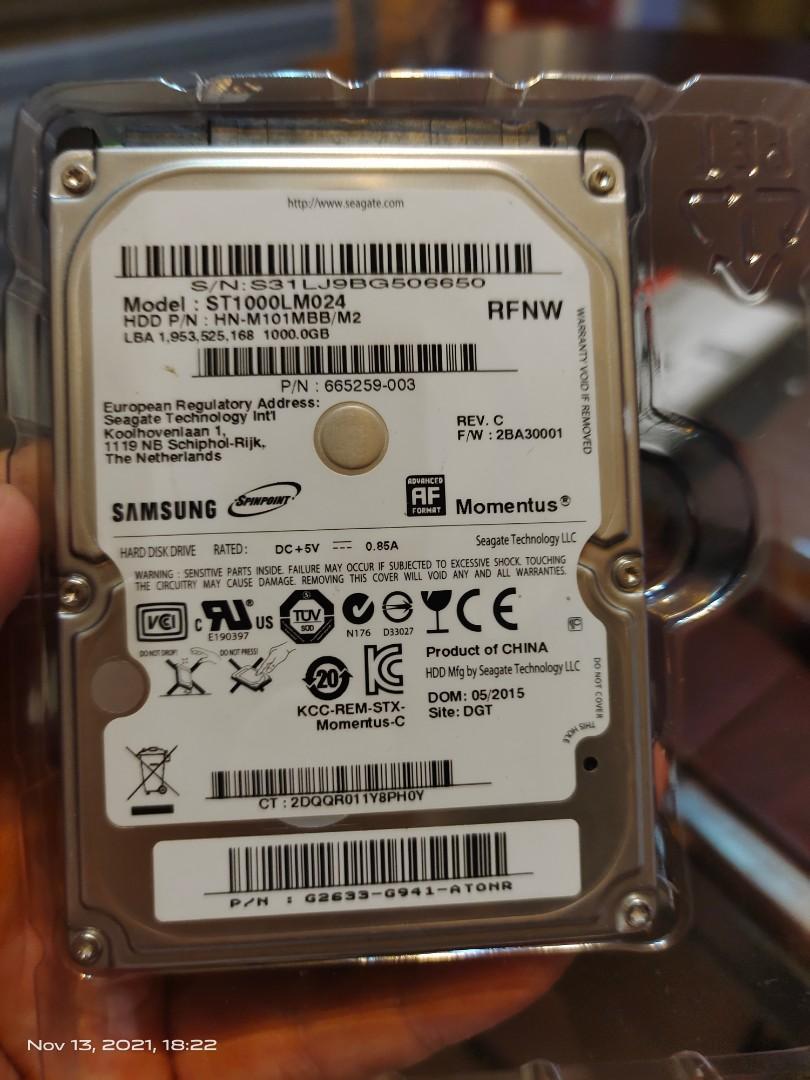 Assorted 1Terabyte hdd (Category: Hard Disks & Thumbdrives) located in Quezon City. Submitted by gadgetsun (Listing ID 1125501561, Image 1). Description: 100%good condition no issue ready to use.