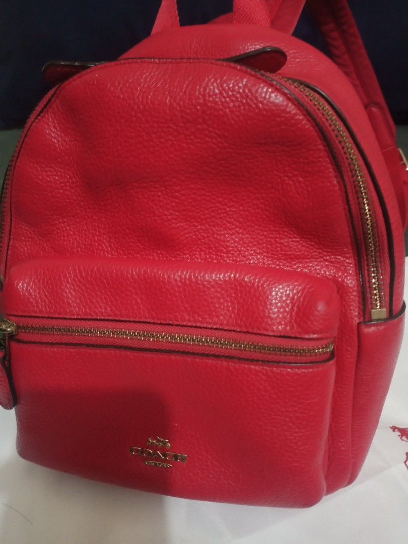 coach women's mini leather backpack