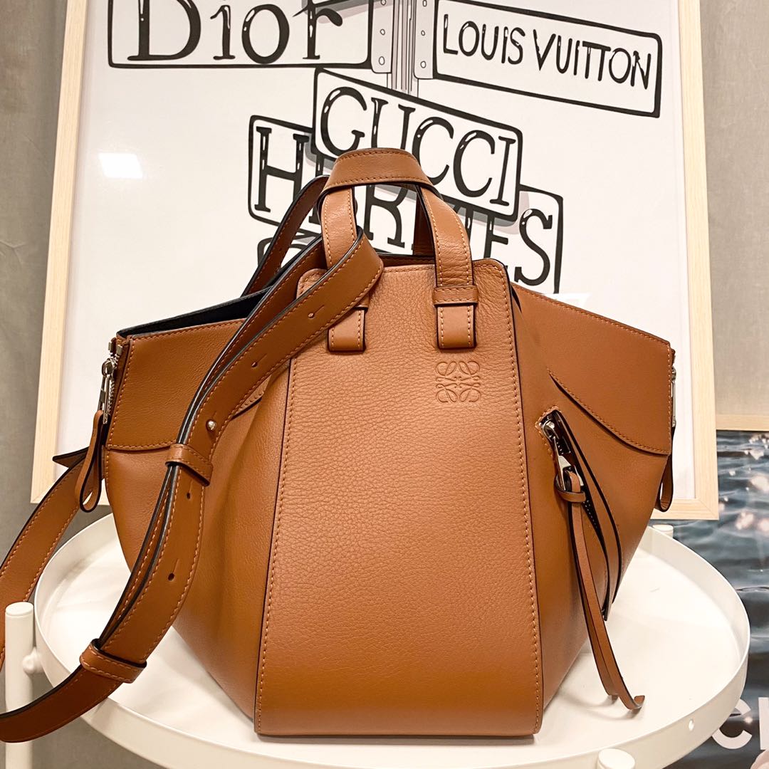 Loewe Small Dumpling Bag 35 Light Tan Calfskin 280639
