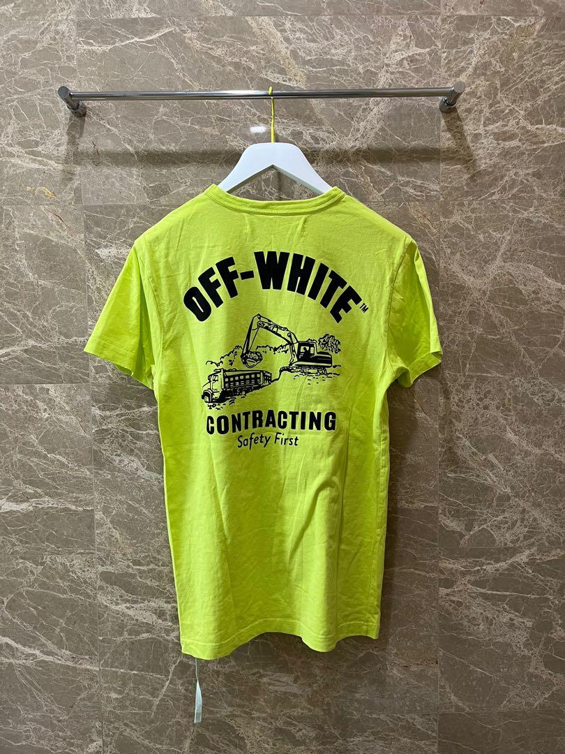 Off white construction tee discount