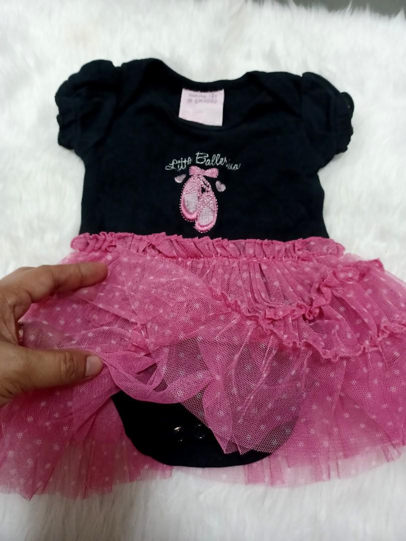 Baby dress with tutu (Category: Babies & Kids Fashion) located in Manila. Submitted by kzpot (Listing ID 1125467453, Image 2). Description: BABY ONESIS DRESS WITH TUTU 3-6MONTHS 75 EACH EUC black dress (SOLD) princess (Sold).