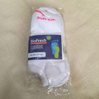 BioFresh 3 Pack White Ankle Socks