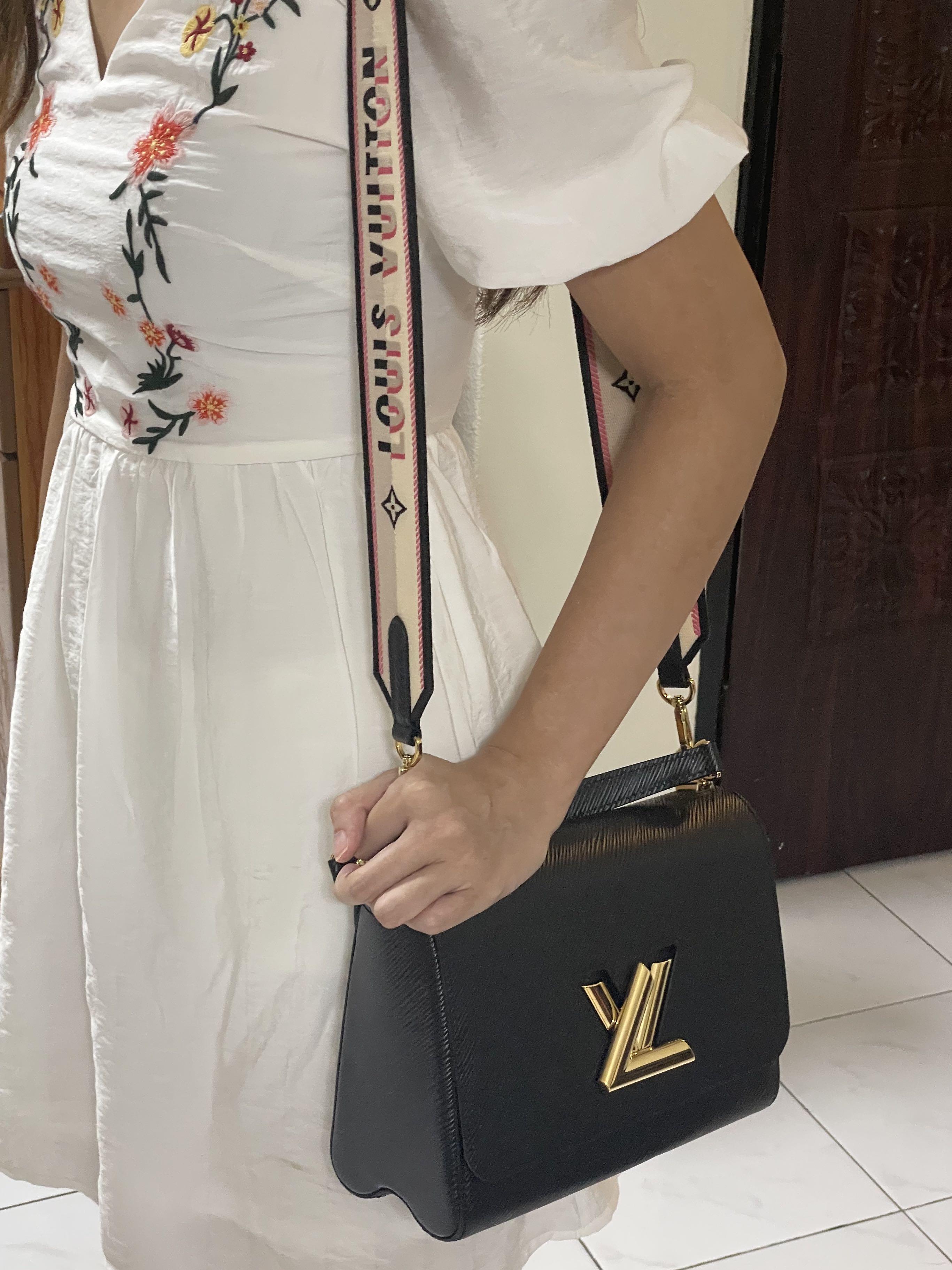 Louis Vuitton Twist Bracelet Embellished Leather Black 61793200
